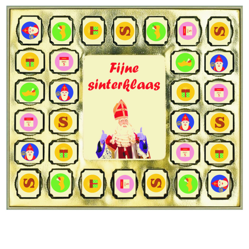 30 bonbons en tablet Sint