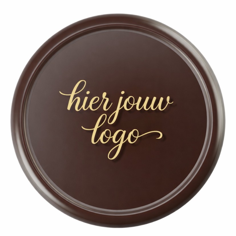 Logo Schildje - 30 mm melk, puur, wit