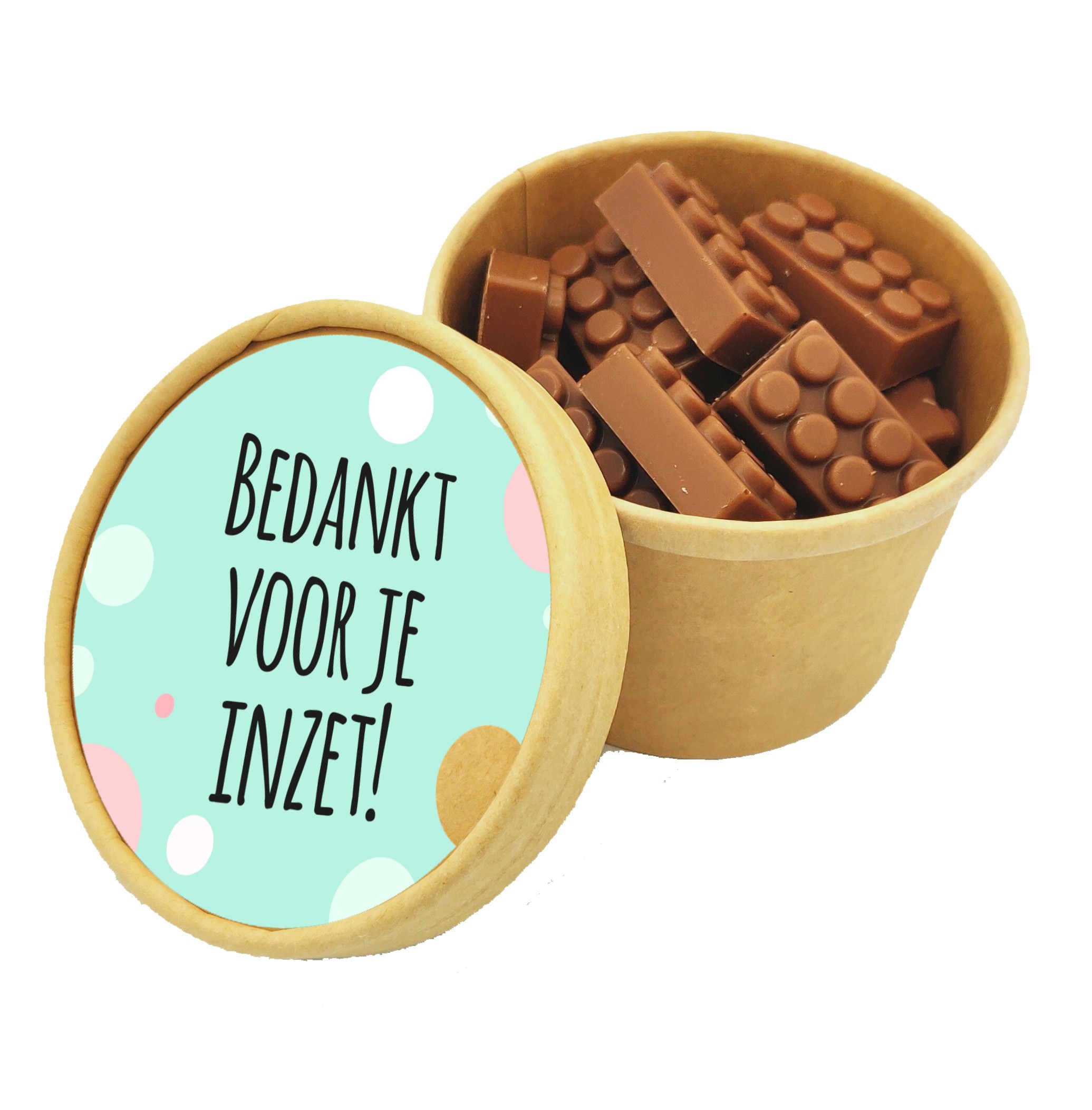 Biobeker Chocolade Bouwsteentjes