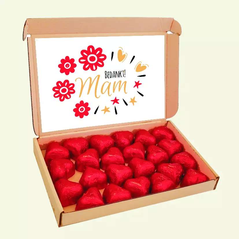 hartjes bonbons, valentijn, moederdag