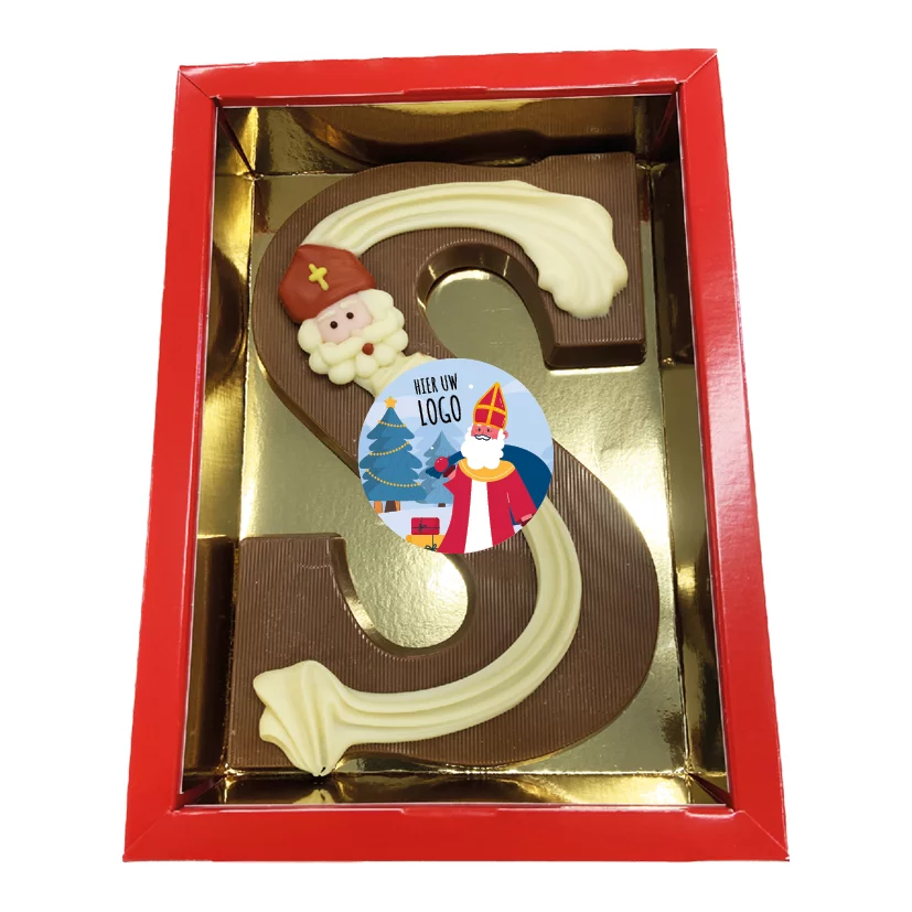 Letter S luxe gedecoreerd 200 gram 
