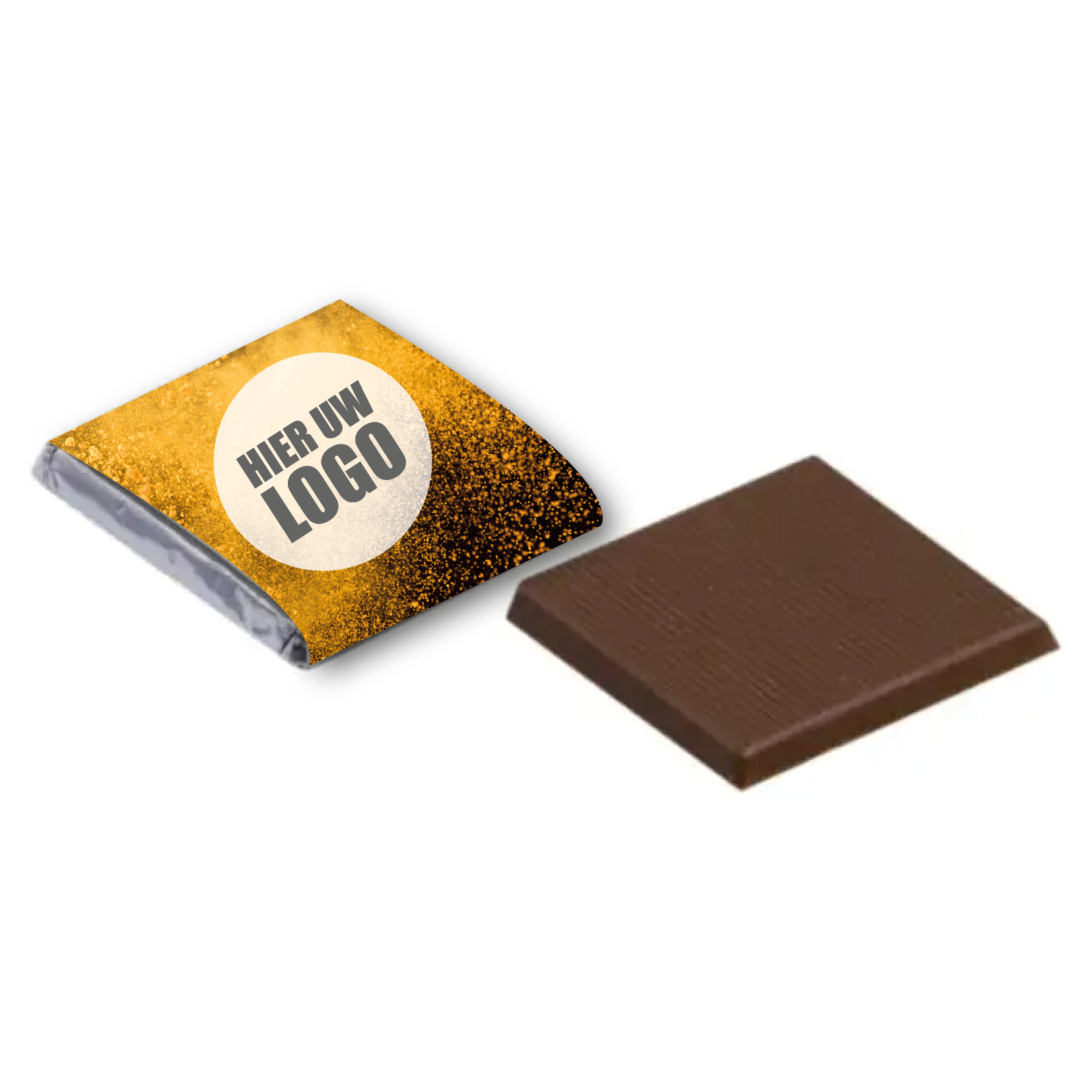 Napolitain chocolaatje, 5 gram met bedrukte wikkel KLEINE OPLAGE!