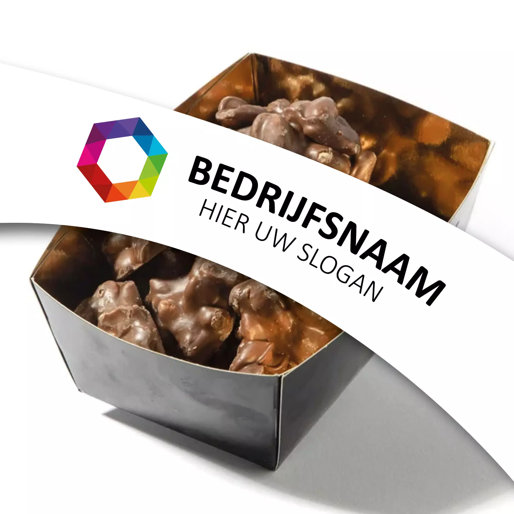 Chocolade, bakje, pindarotsjes