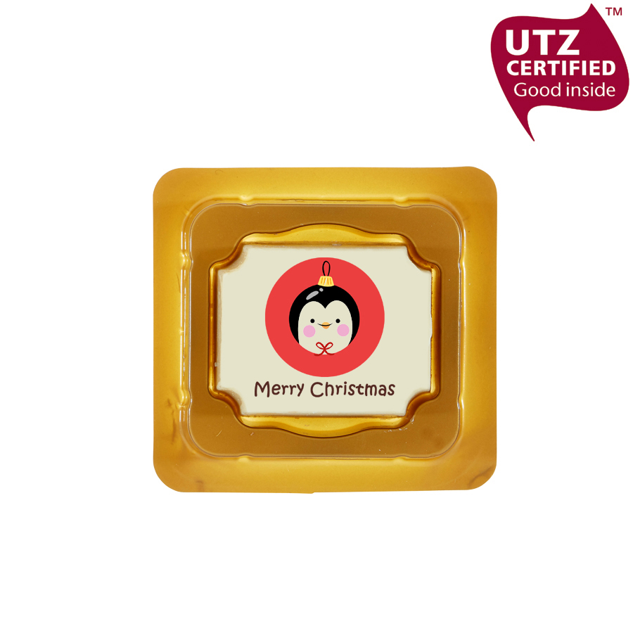 1 Kerst bonbons in een blisterdoosje