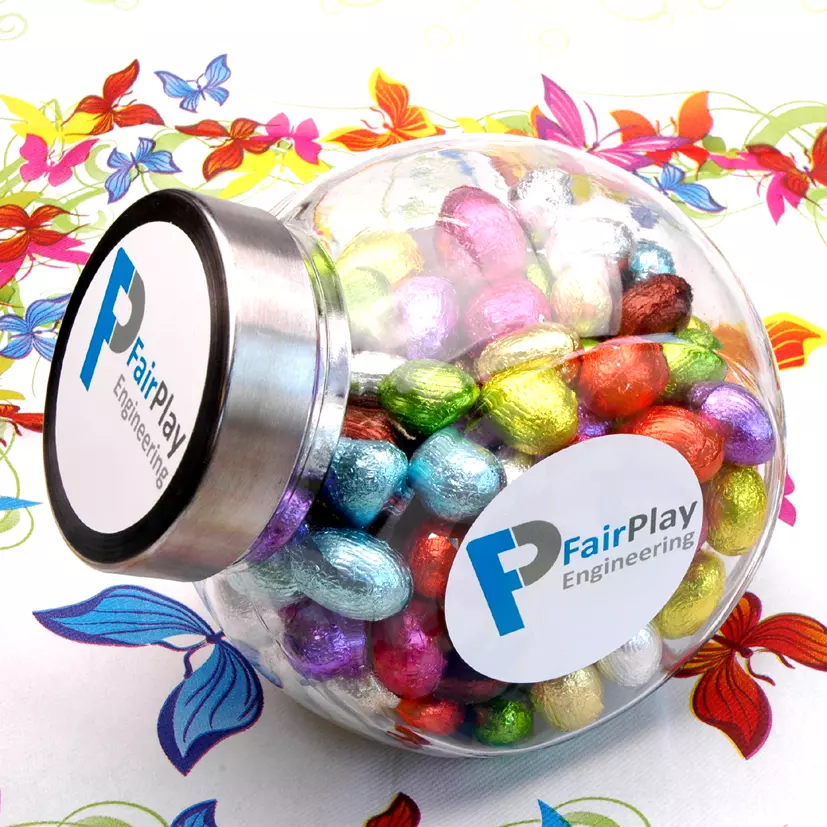 Glazen pot 1250 gram Paaseitjes