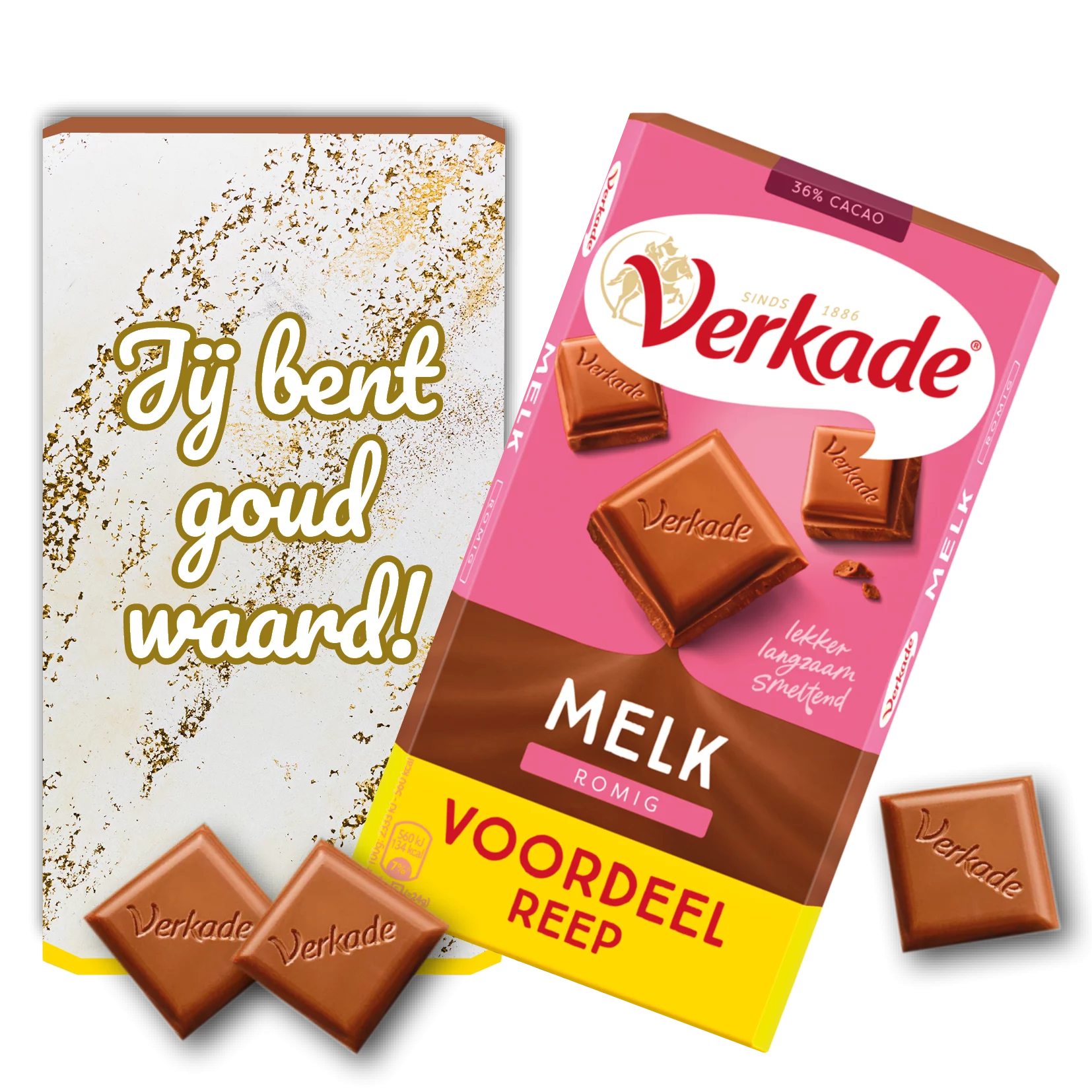 verkade reep met eigen verpakking
