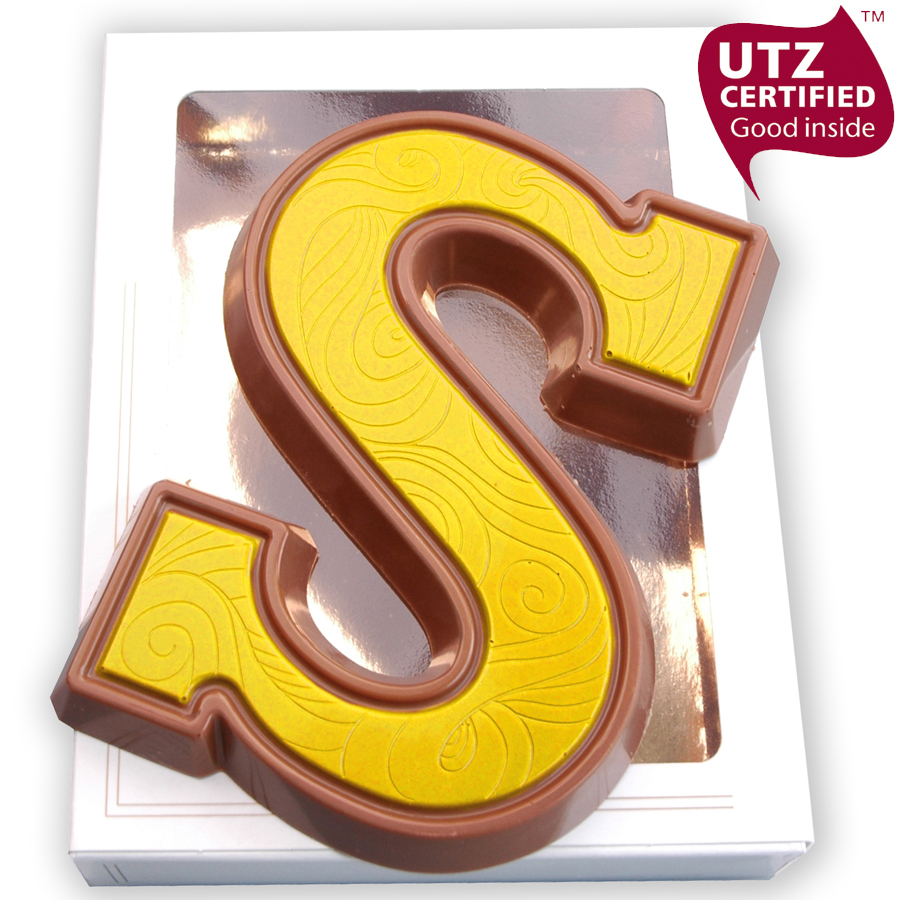 Chocoladeletter S doublet groen