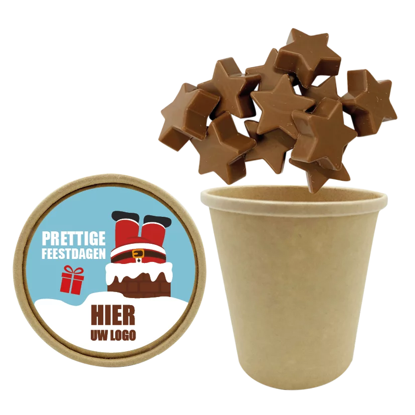 chocolade sterren, sterretjes, sterretjes met logo