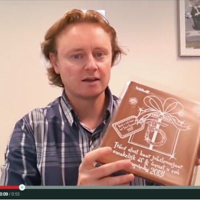 LogoChoc TV - A4 tablet in geschenkdoos