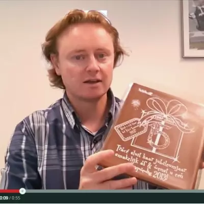 LogoChoc TV - A4 tablet in geschenkdoos