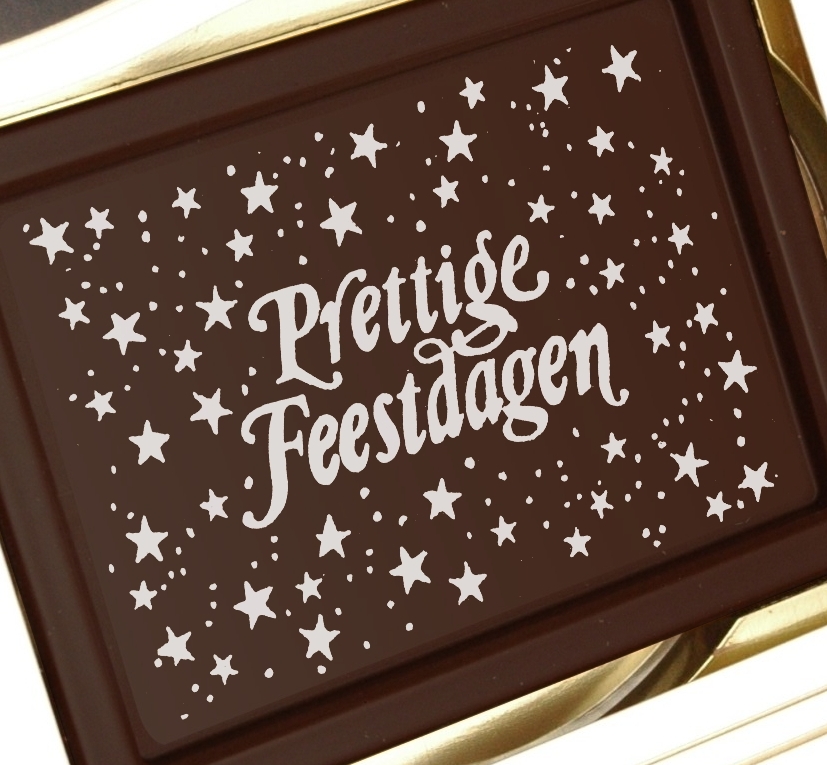 Chocolade kerstkaart Standaard