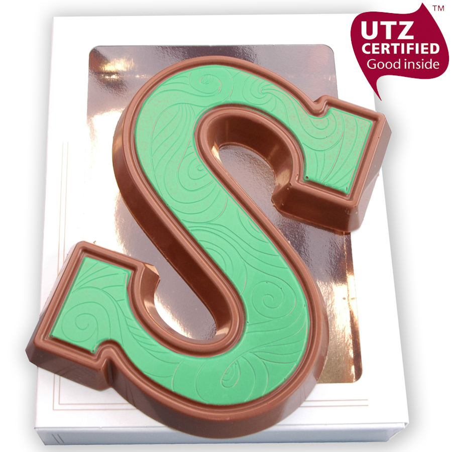 Chocoladeletter S doublet groen