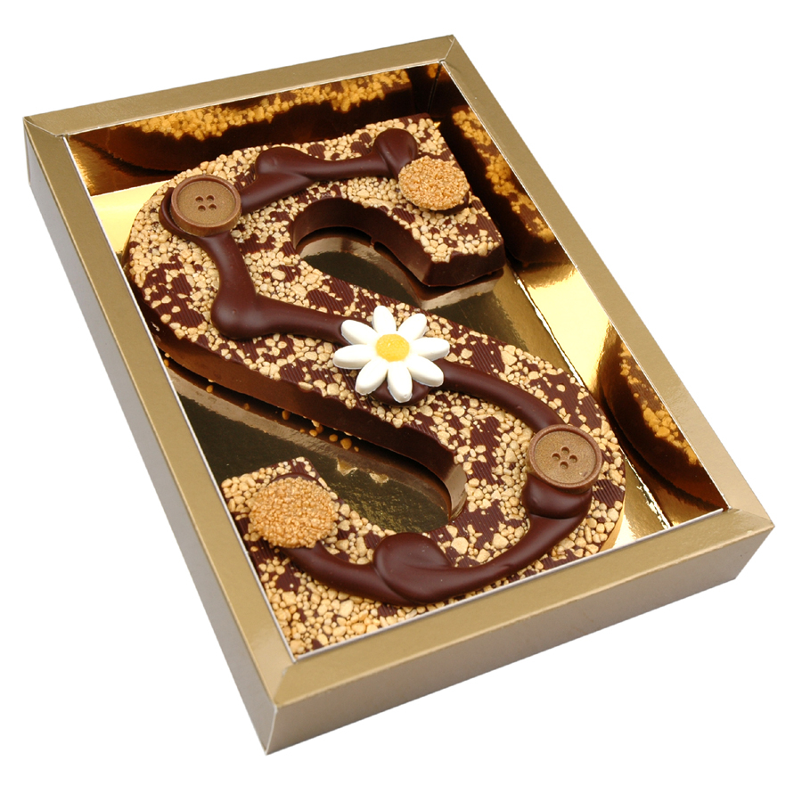Letter 225 gram gedecoreerde fantasie letter S