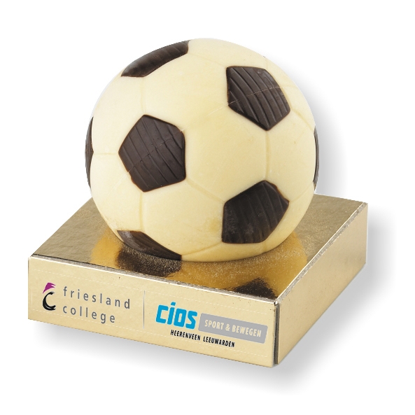 Voetbal 7 cm in geschenkdoos