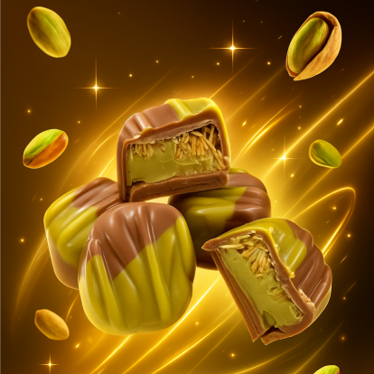 12 DUBAI bonbons in geschenkdoos - inclusief banderol