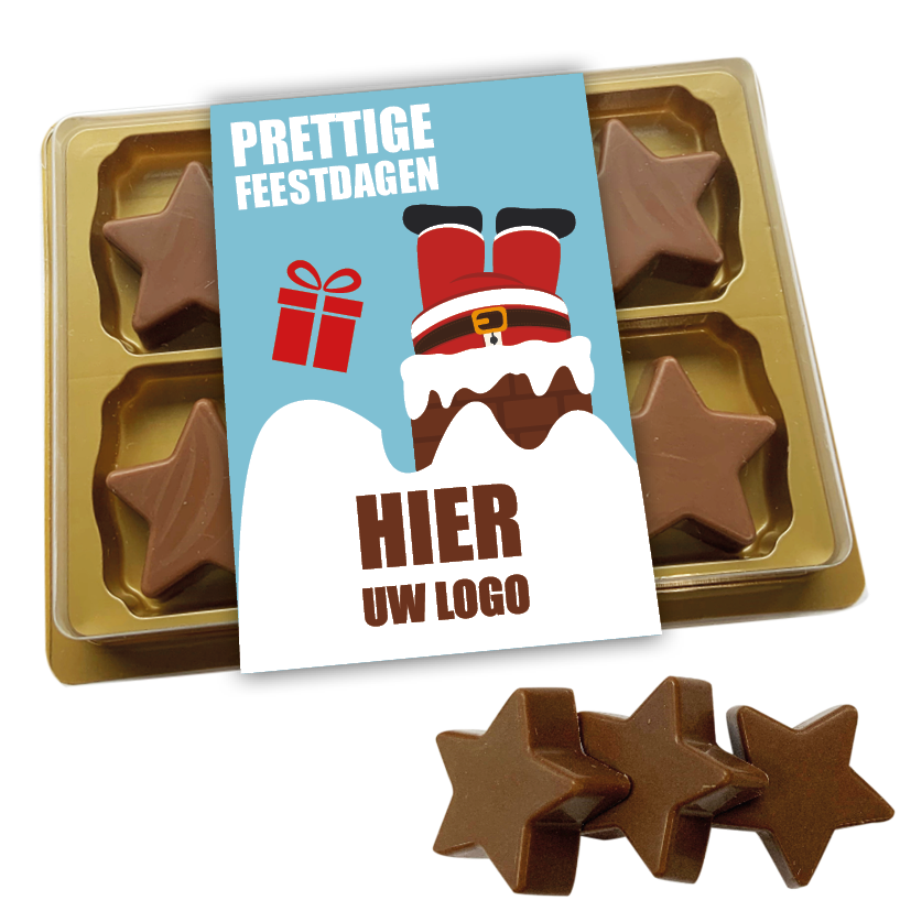 chocolade sterren, sterretjes, sterretjes met logo