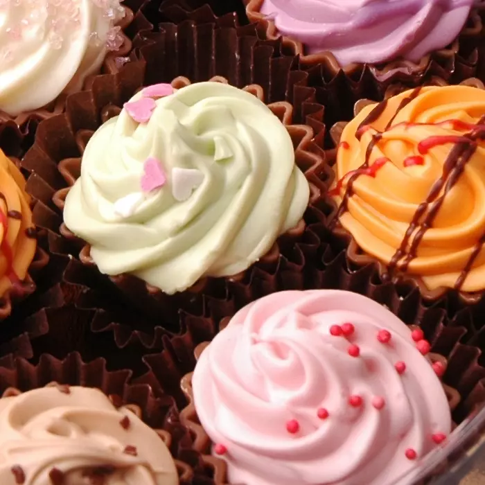 cupcake traktatie Geschenkdoos chocolade cupcakes