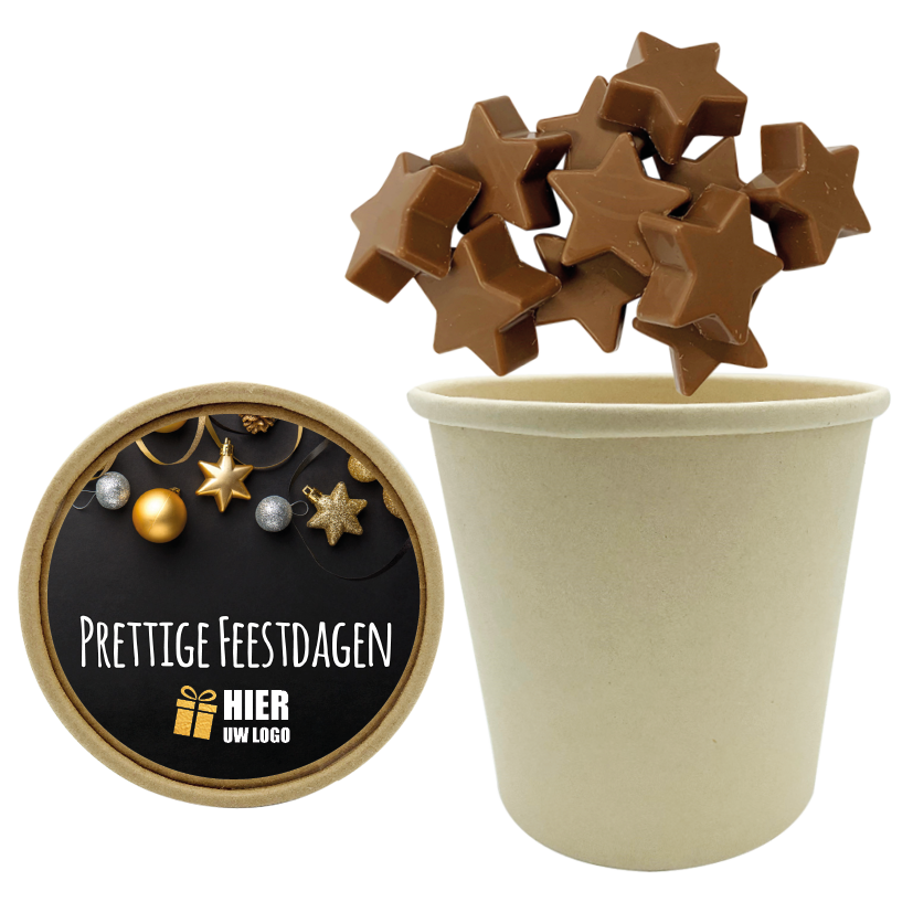 chocolade sterren, sterretjes, sterretjes met logo