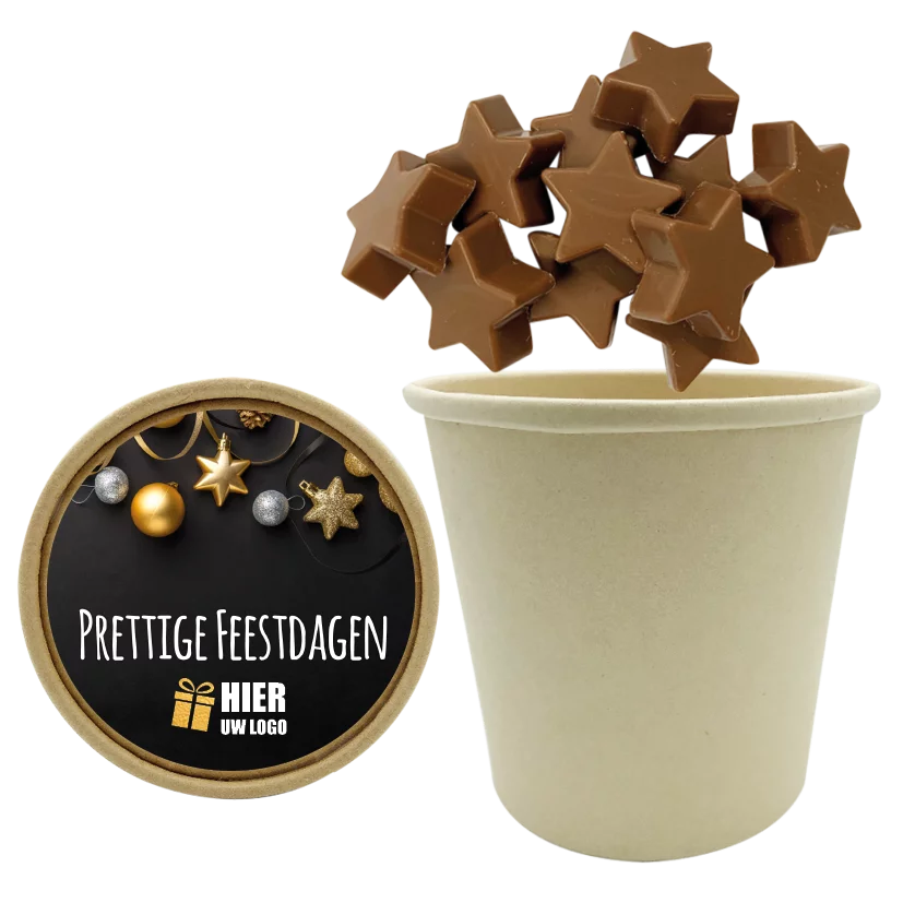 chocolade sterren, sterretjes, sterretjes met logo