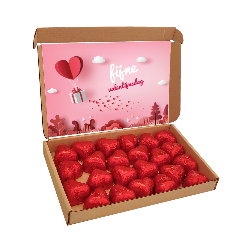 Verzenddoos hartjes bonbons XL 