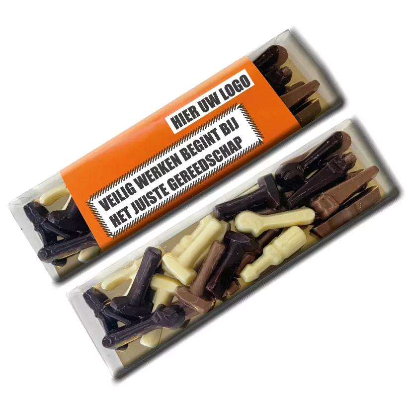 klus chocolade met logo
