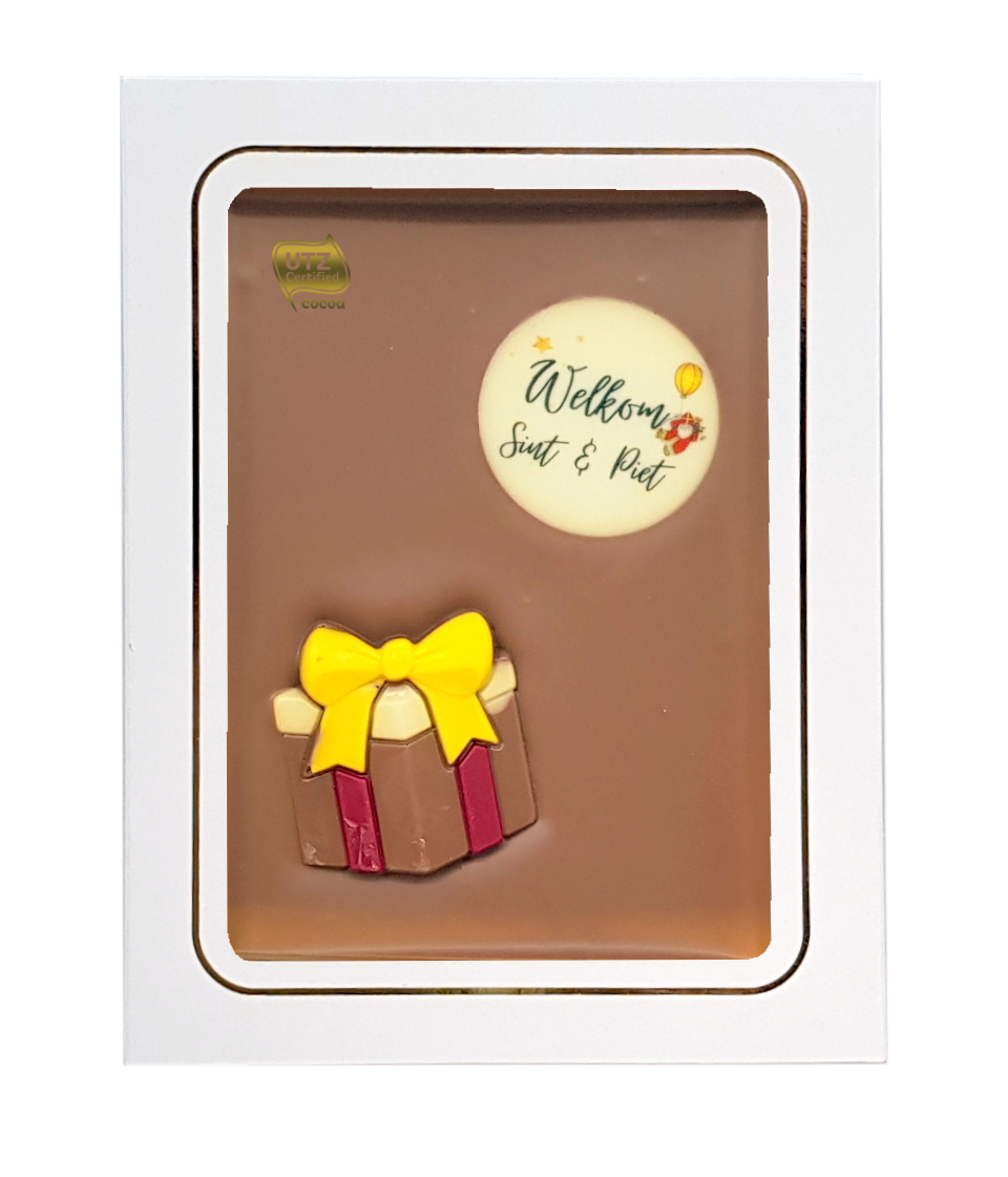 chocolade tablet, sinterklaas