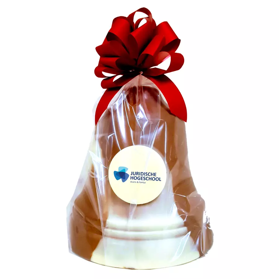 kerstklok met logo en strik