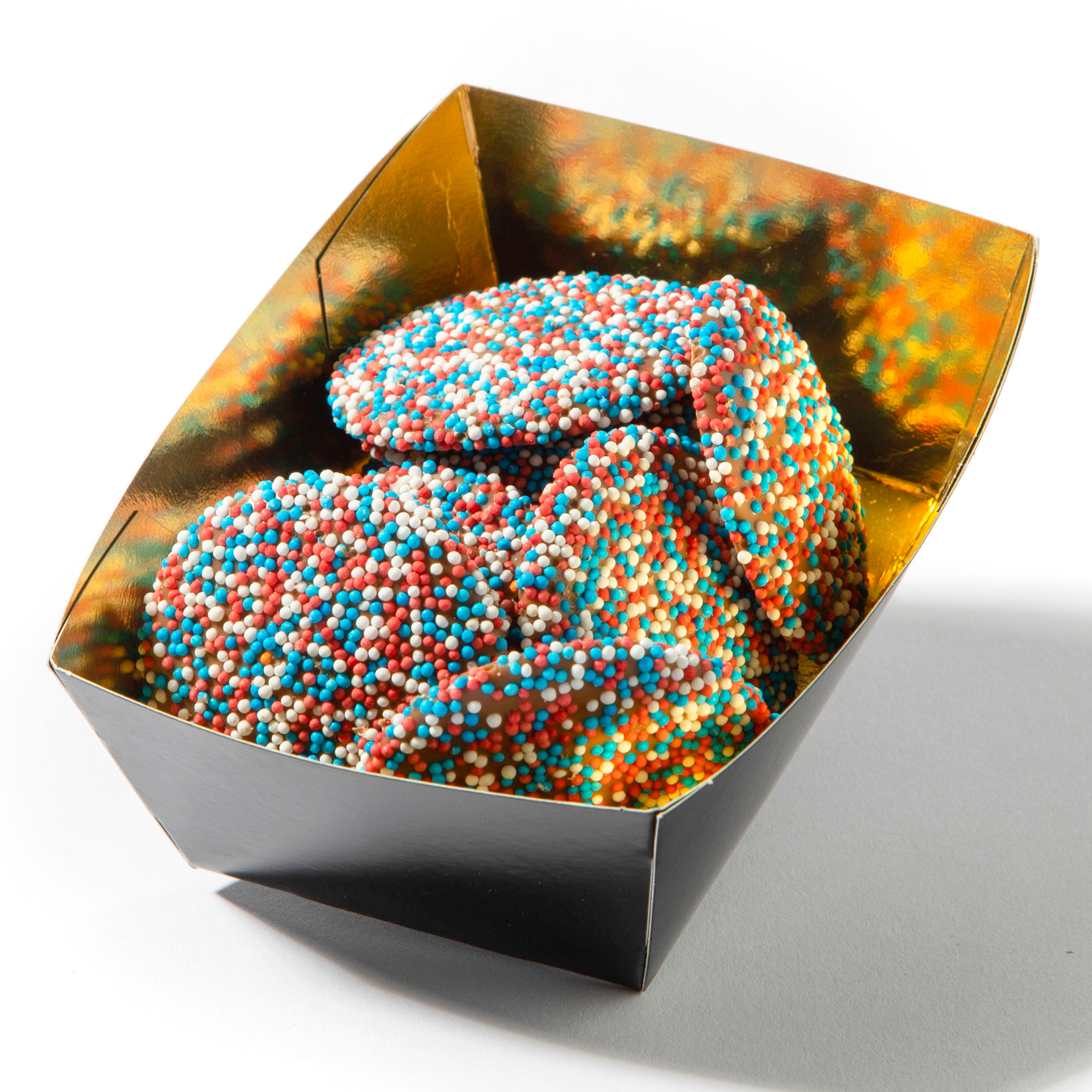 Chocolade bakje 175 gram, flowpack bakje chocolade, musket, disco