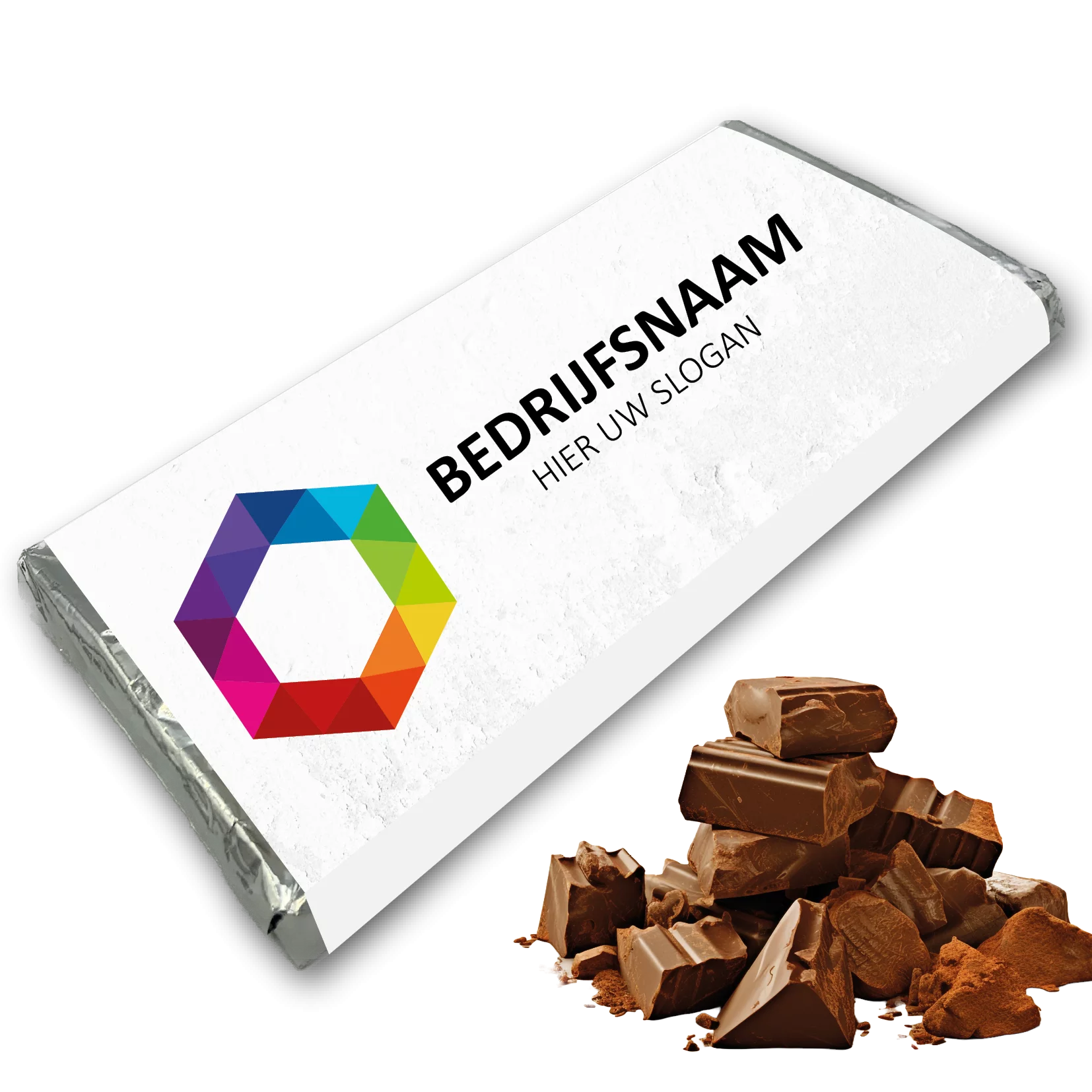 chocolade reep met eigen wikkel