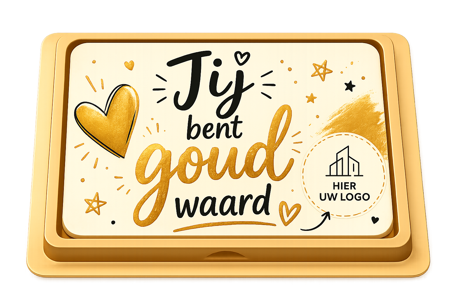 Chocolade Jij bent goud waard - Tablet