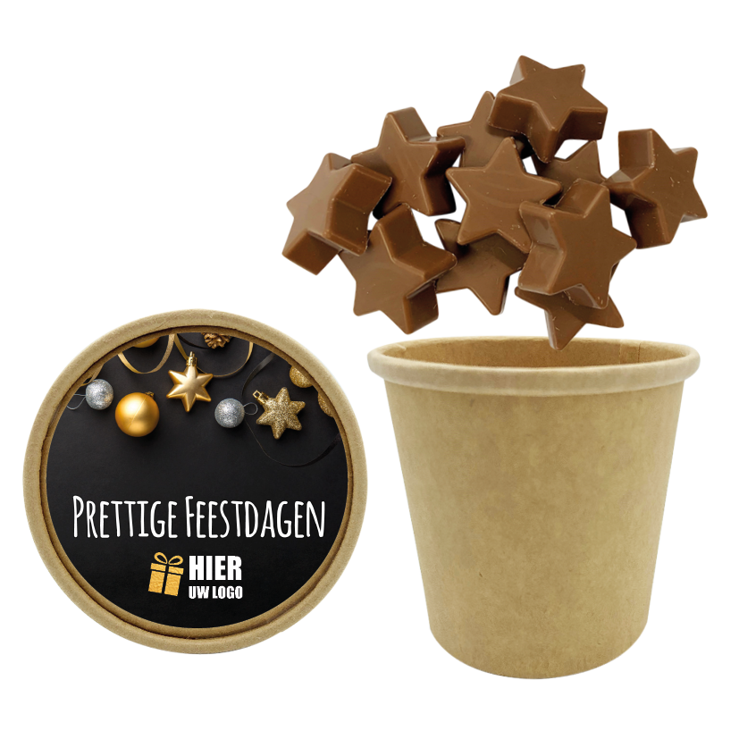 chocolade sterren, sterretjes, sterretjes met logo