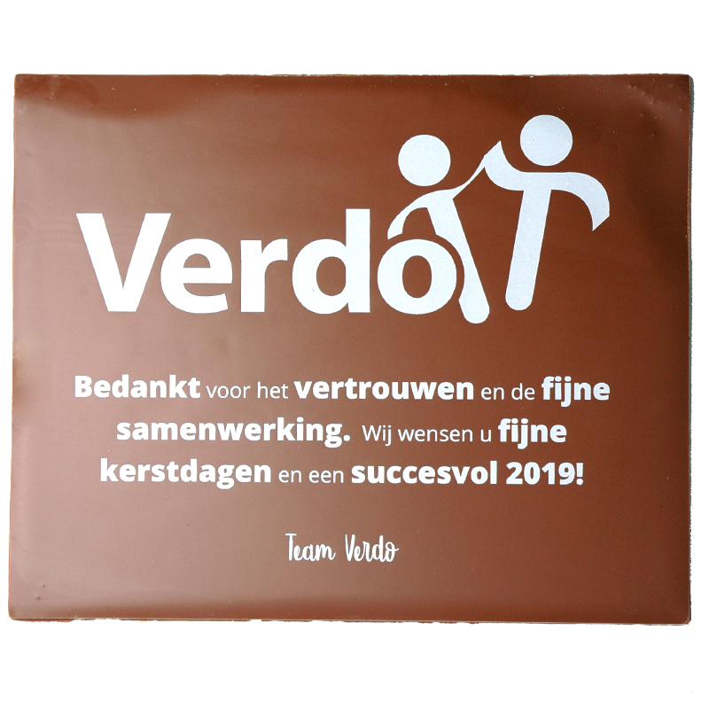 A4 tablet van chocolade tablet