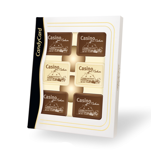 12 logochocolaatjes in geschenkdoos