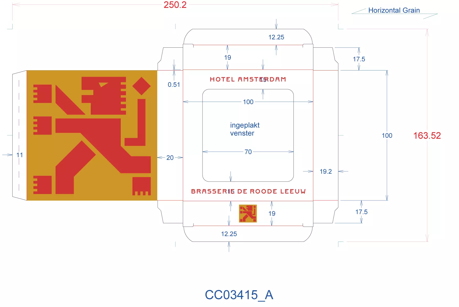Hotel Amsterdam doosje voor tablet