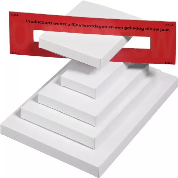 Telegram 7 blokjes verpakken in verzenddoos