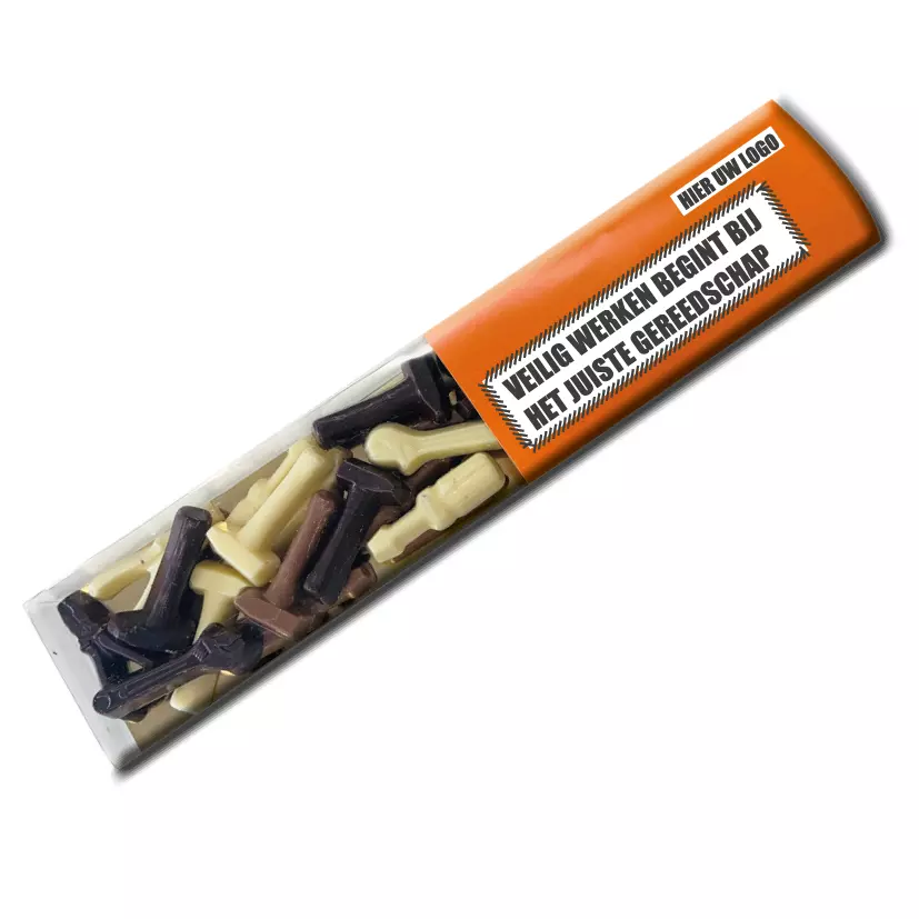 klus chocolade met logo