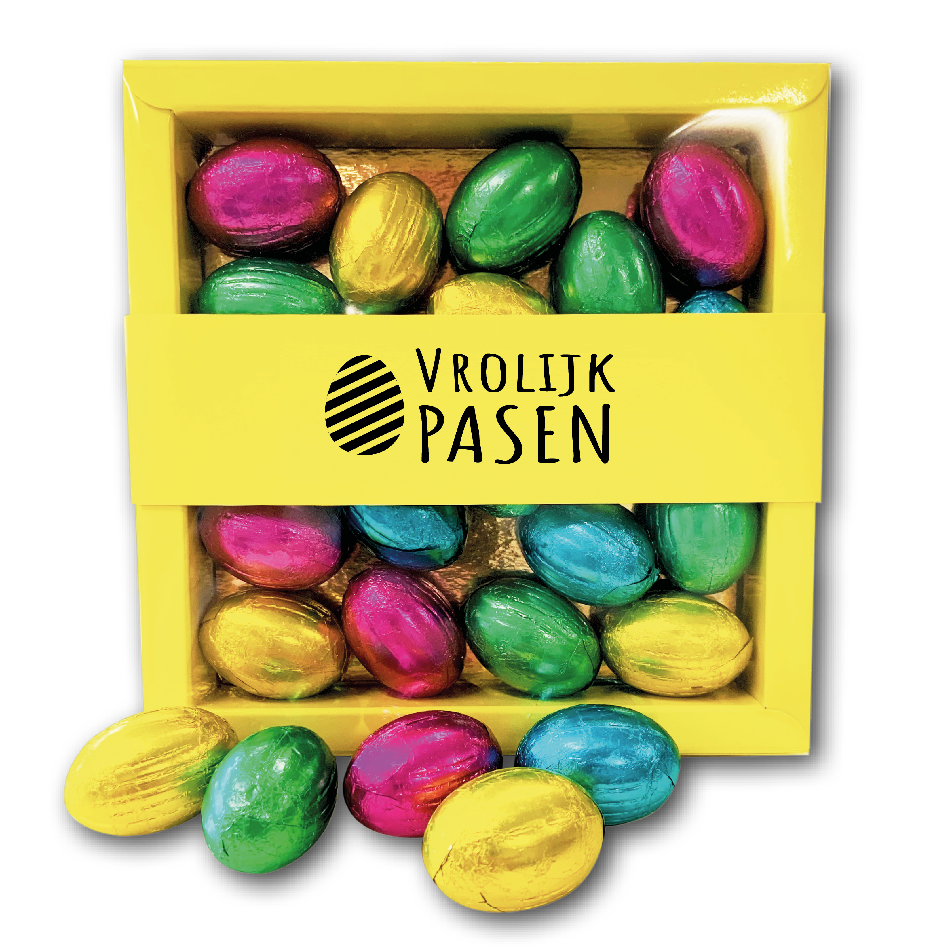 Paas chocolade, paas eieren, chrunch, paas chocolade met een logo, Pasen