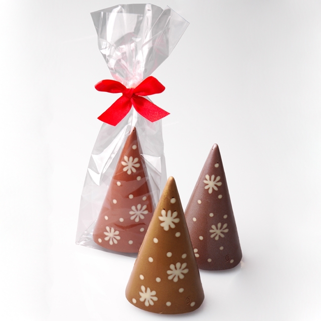 Chocolade kerstboom in zakje