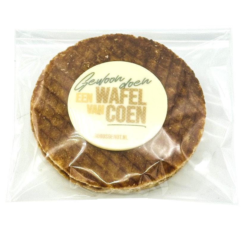 Stroopwafels met chocoladeschildje (groot, 2 stuks)
