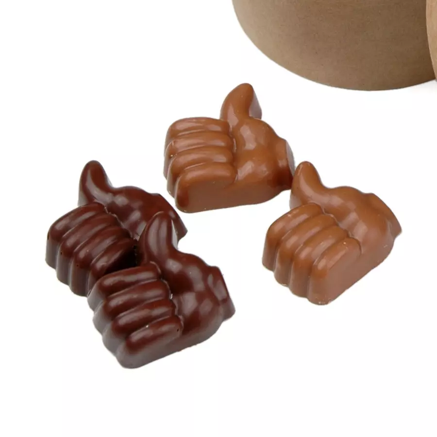 Chocolade Like Duim in beker
