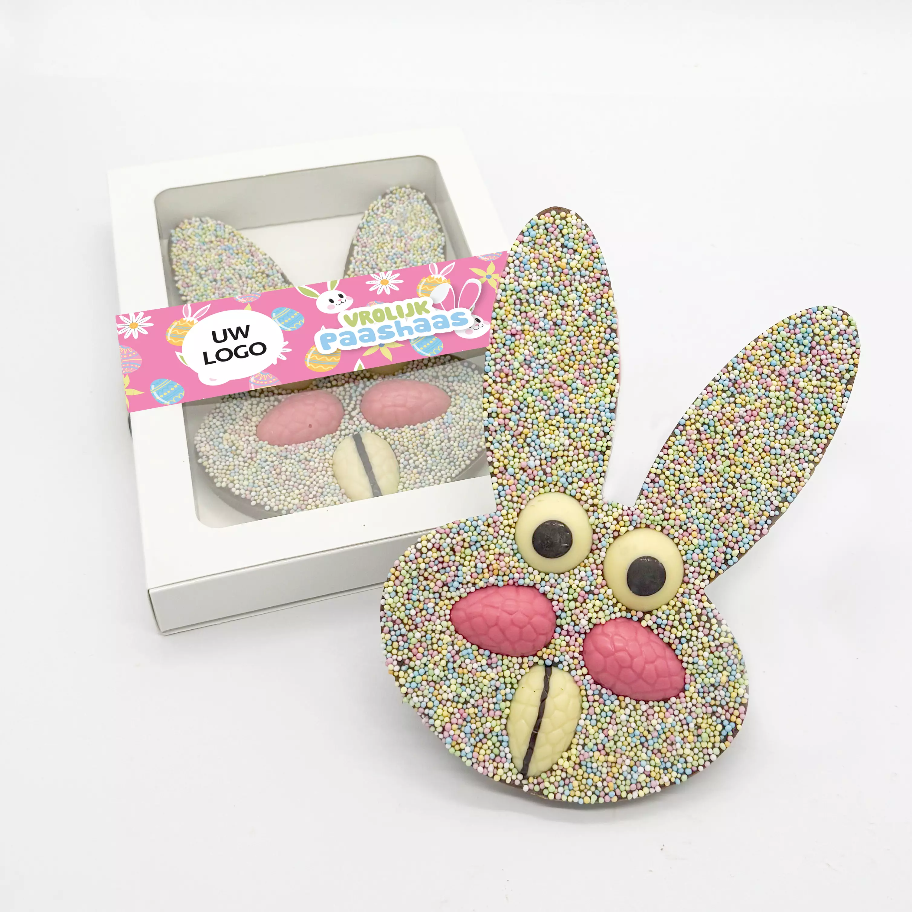 Paas chocolade, paas eieren, chrunch, paas chocolade met een logo, Pasen, paashaas