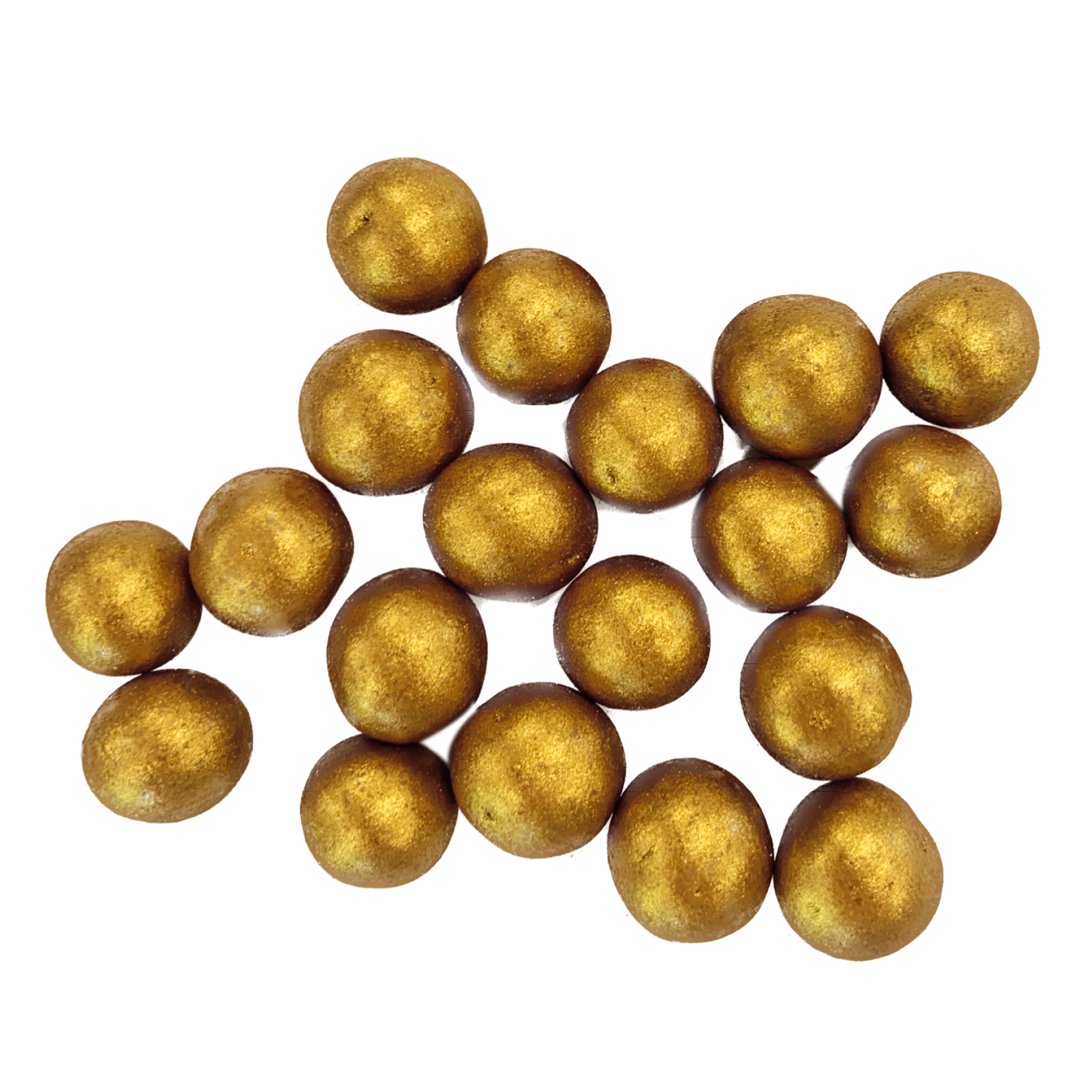 Geschenkdoosje met gouden chocolade crispy parels - inclusief banderol