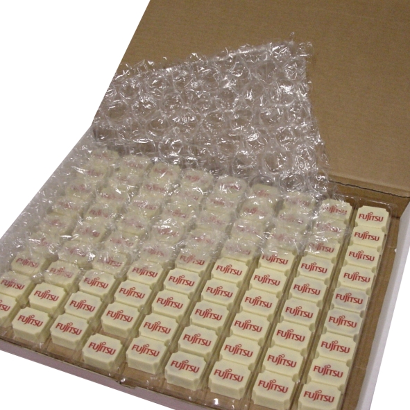 logobonbons, logochocolade, logo chocolade Logobonbons rechthoek