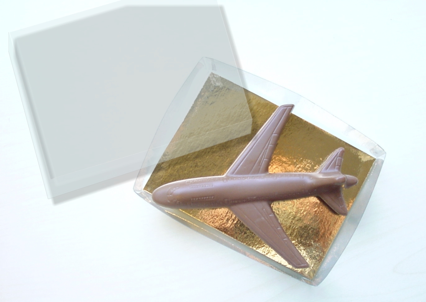 Vliegtuig Boeing 747 van chocolade